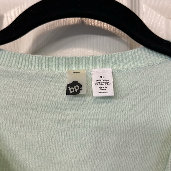 Nordstrom BP Mint Green Cardigan- Size XL - Picture 2 of 3